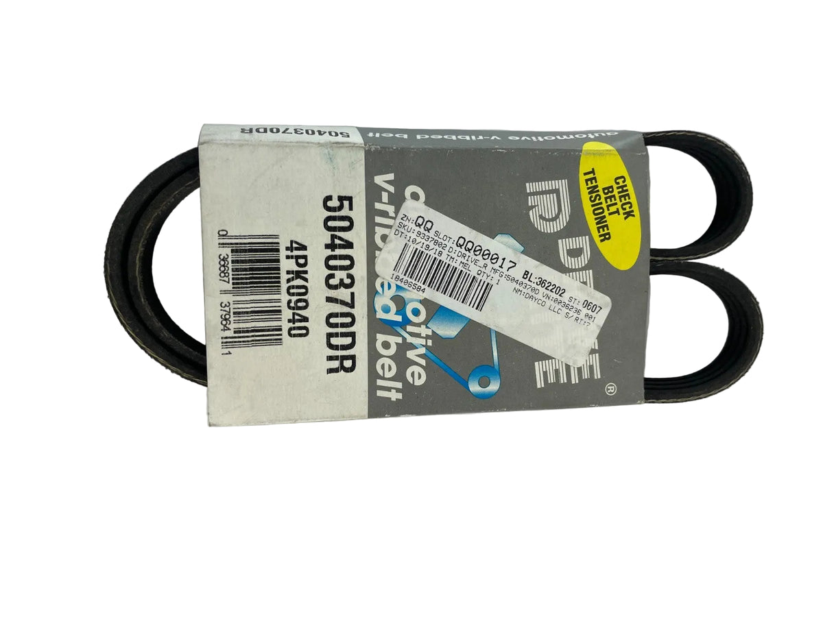Dayco Drive Rite 5040370DR 4PK0940 serpentine belt OEM automotive accessory drive replacement belt A10