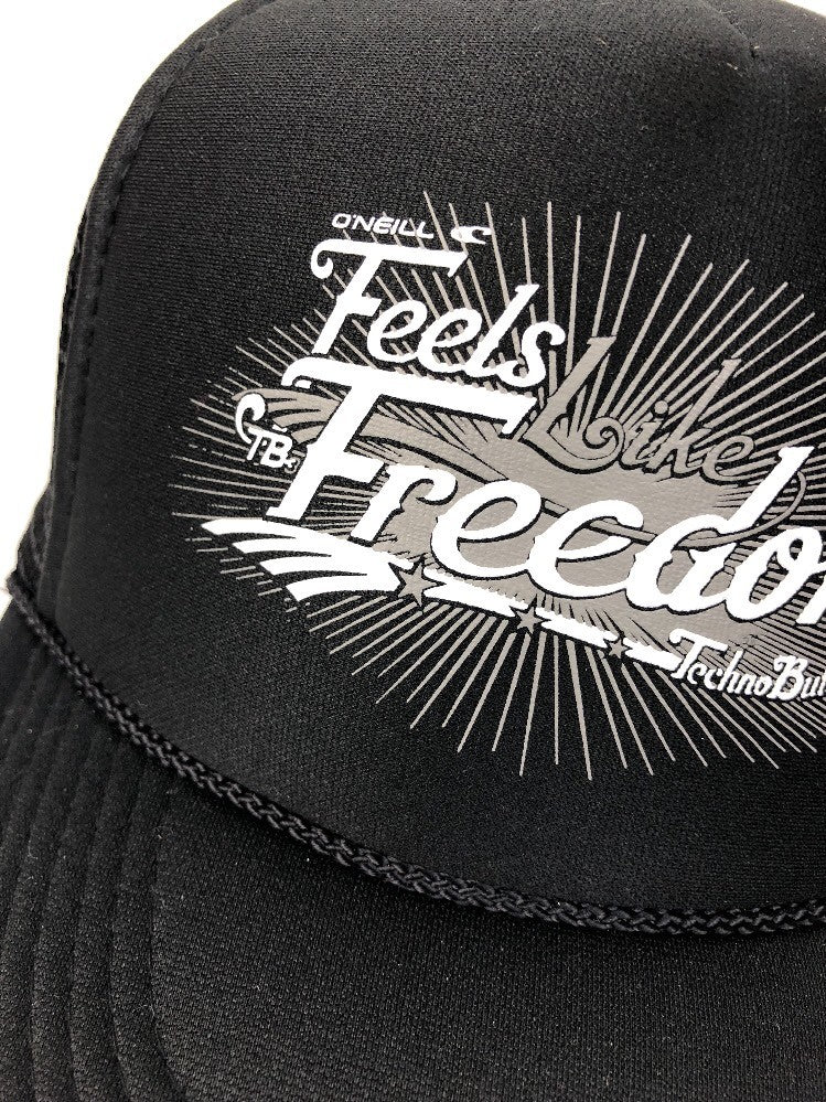 O'Neill Feels Like Freedom Techno Butter Trucker Otto Snapback Hat - Black Rare