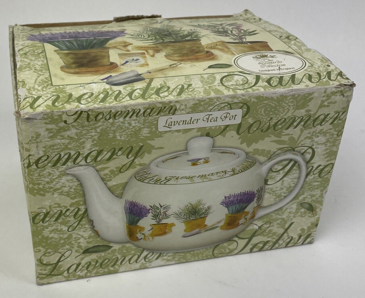 Windsor UK The Leonardo Collection Lavender Spice Decorative Teapot 5.5" Tall