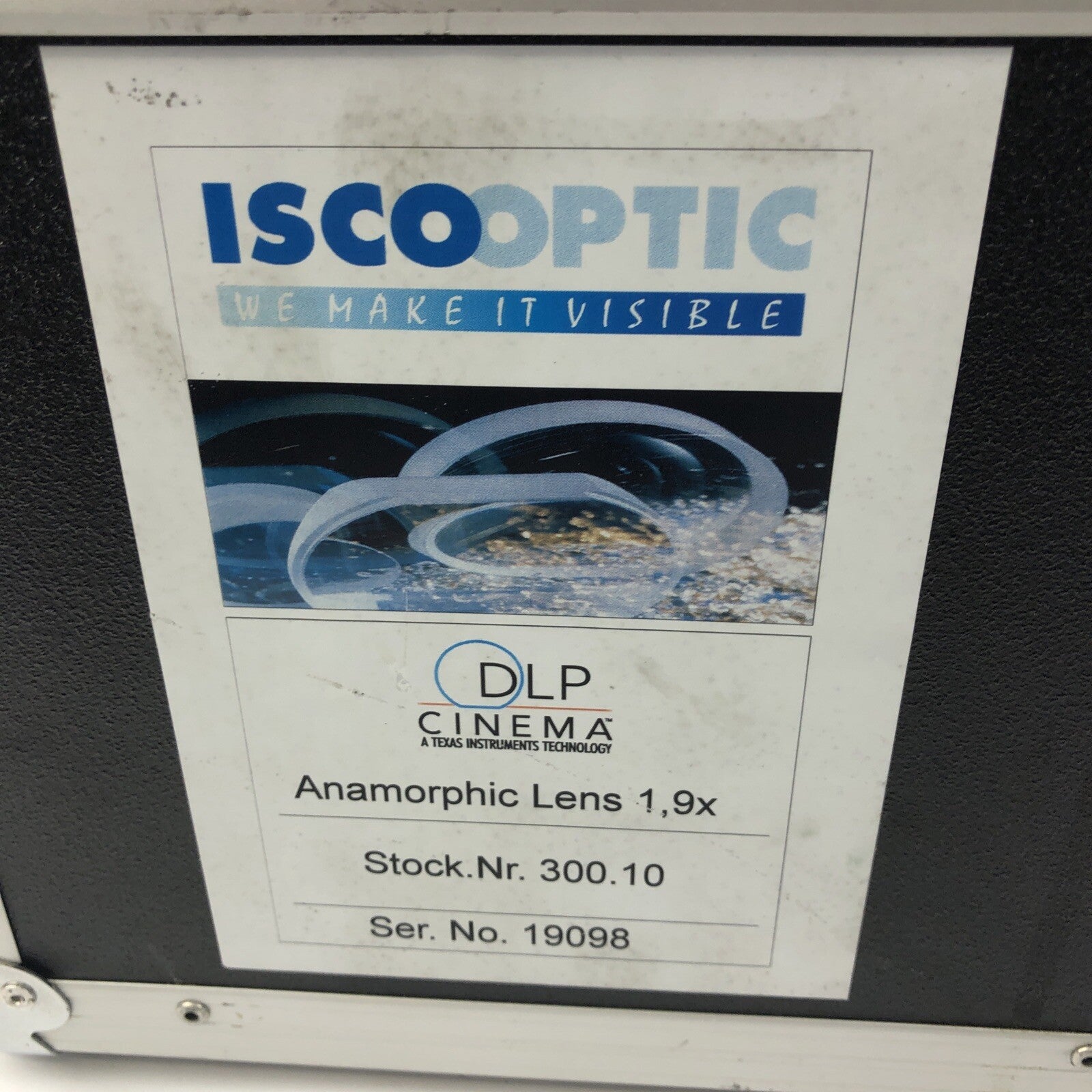 ISCO Optic Germany Super Widescreen Anamorphic Lens Attachment 1.9x w Hard Case