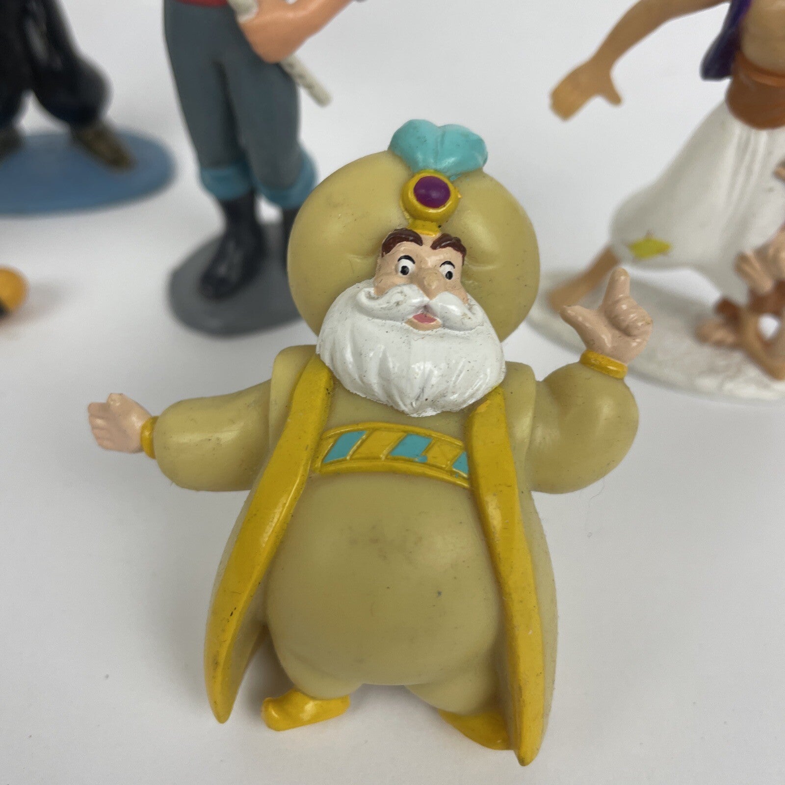 5 x Disney Aladdin Figure Toy Lot Of 5 Cake Toppers PVC Figurine - Largest 4"