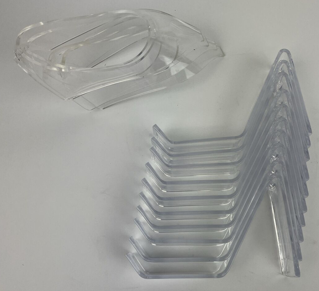 5 Pair Acrylic Shoe Store Display Stands Clear Sandal Display Stands High + More