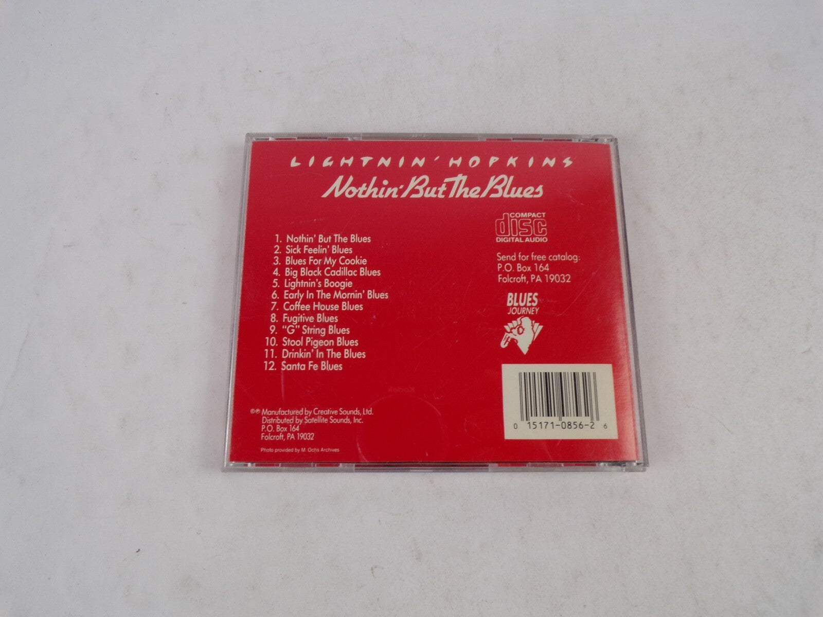 Lightnin Mopkins Nothin But The Blues sick Feeling Blues Blues CD#34