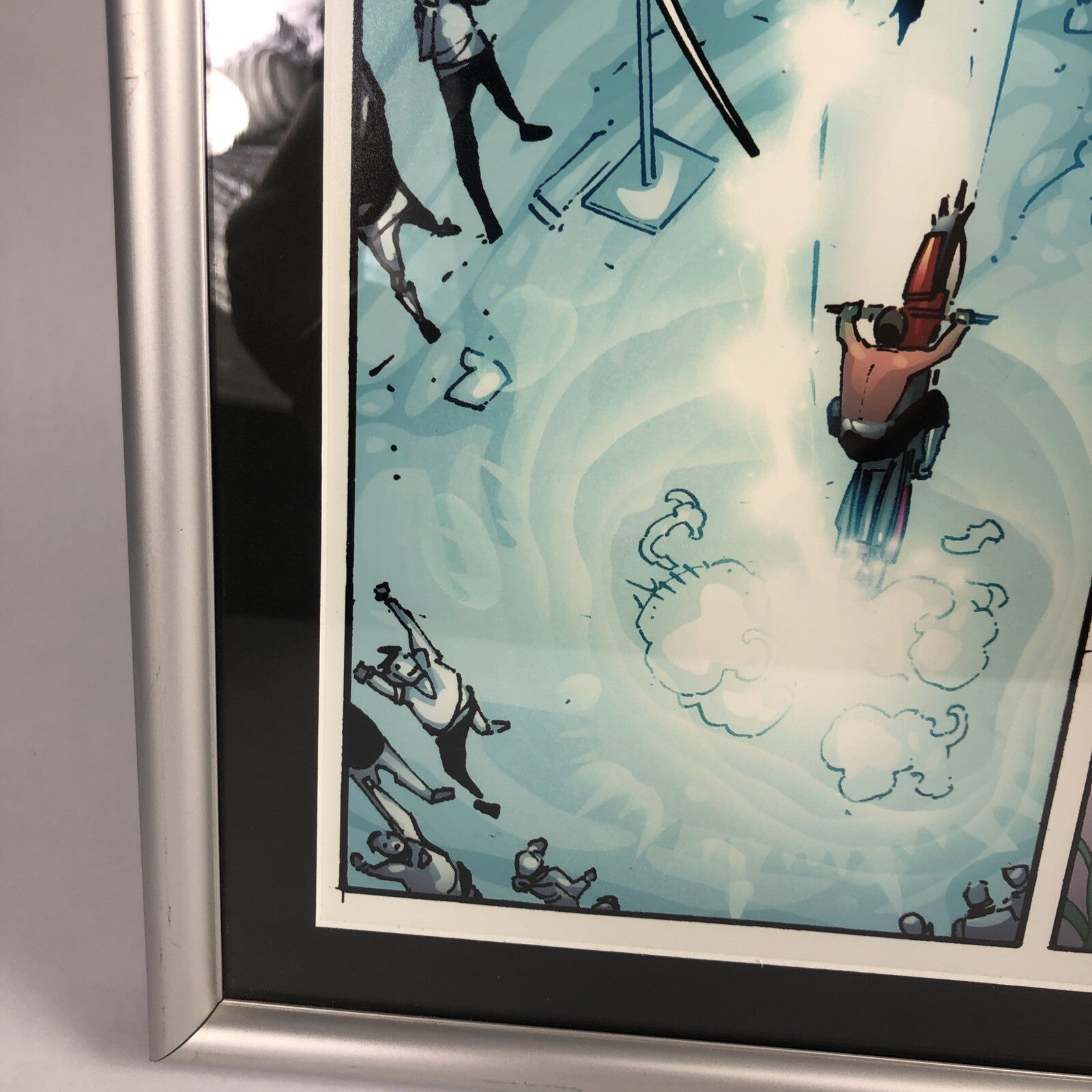 Adam Kubert 32" x 22" FRAMED Original Art Poster X-Games Carey Hart Motocross