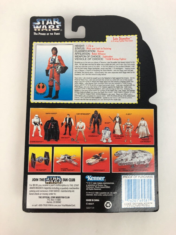 Star Wars (X-Wing Pilot) POTF LUKE SKYWALKER Transition Tray Kenner New Sealed