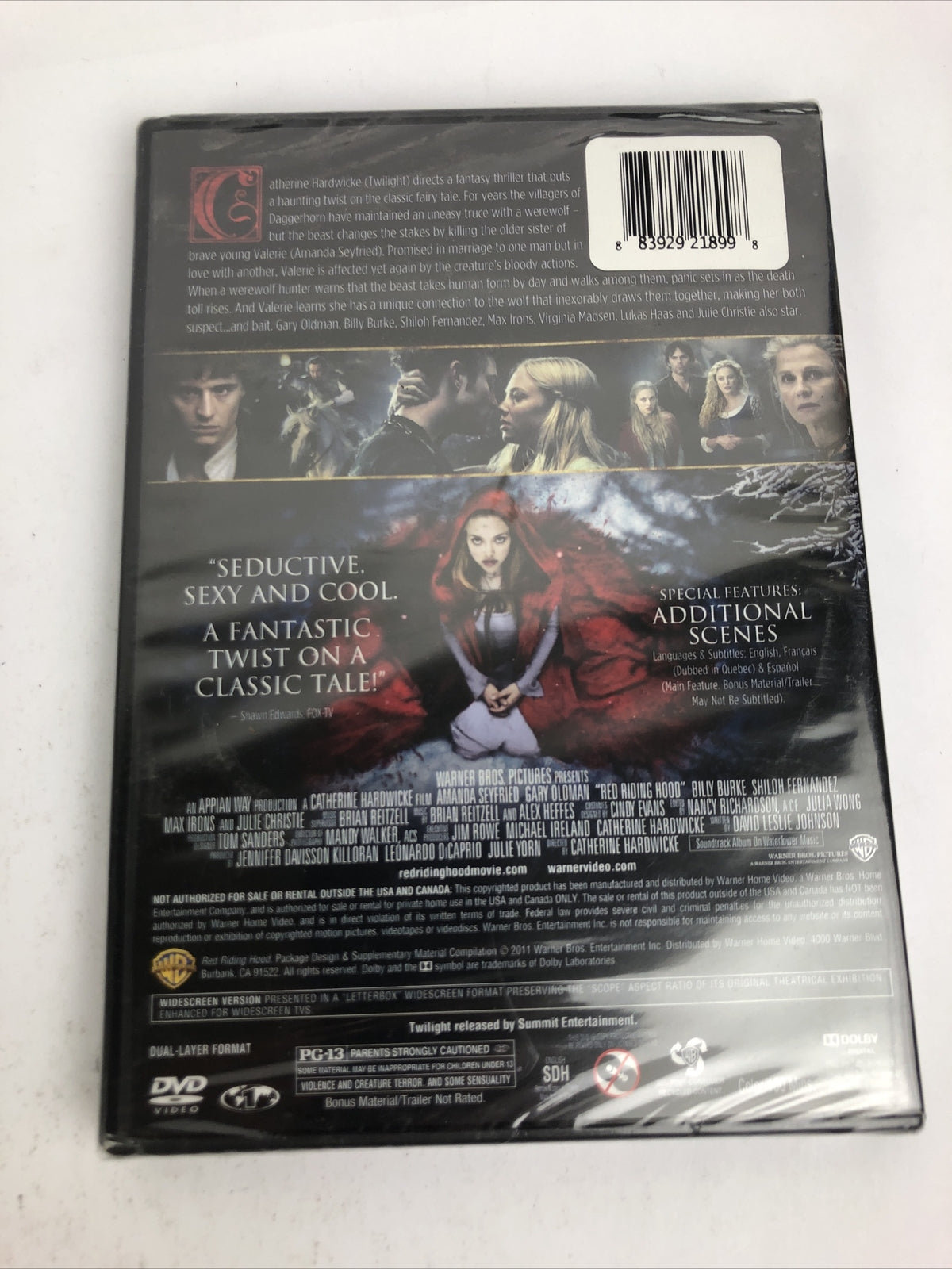Red Riding Hood (DVD, 2011, Widescreen) Amanda Seyfried, Gary Oldman NEW Sealed