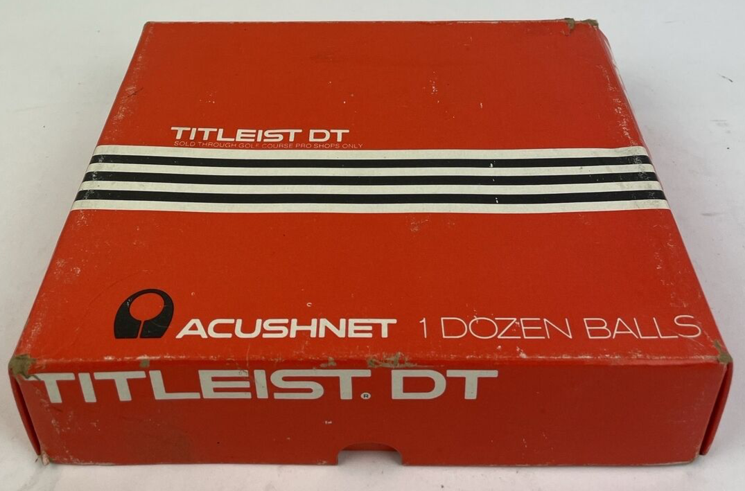 Rare vintage Titleist Acushnet DT golf balls set of 11 with original box numbered collectible golf memorabilia display item