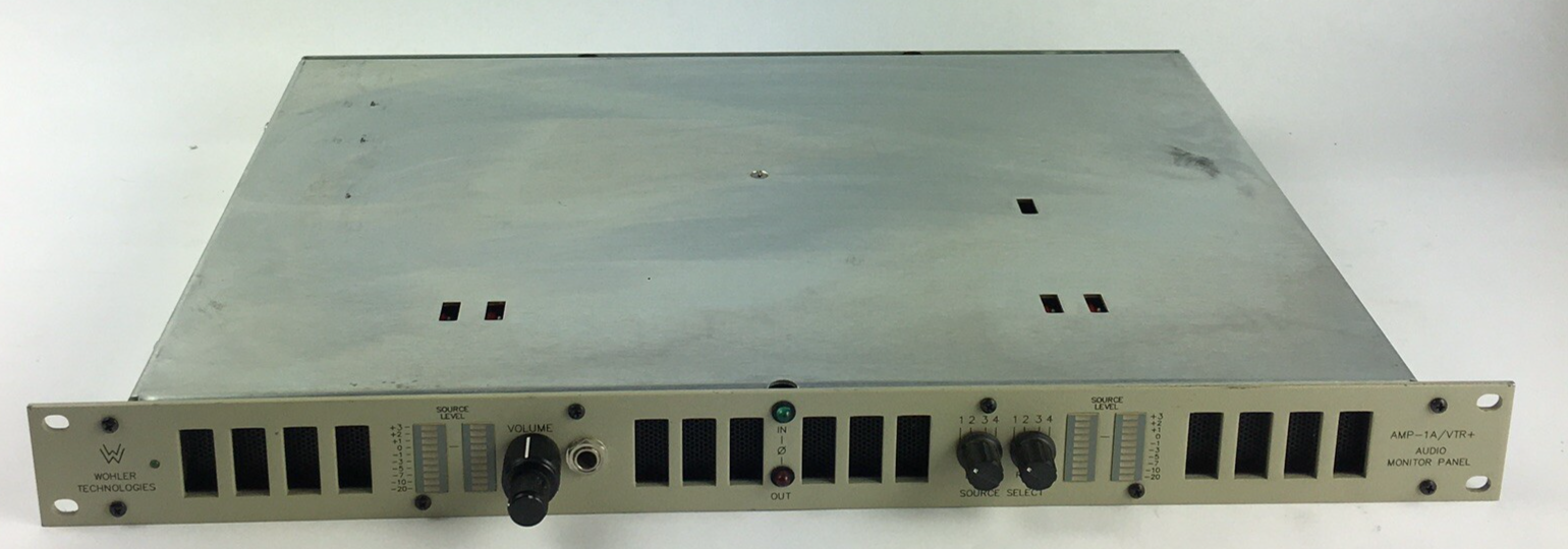 Wohler AMP-1A Stereo Analog Audio Confidence Monitor Amplifier Speaker Panel 1U