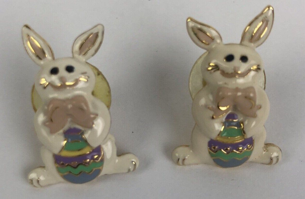 F.L. EASTER BUNNY RABBIT EASTER EARRINGS - LOOK