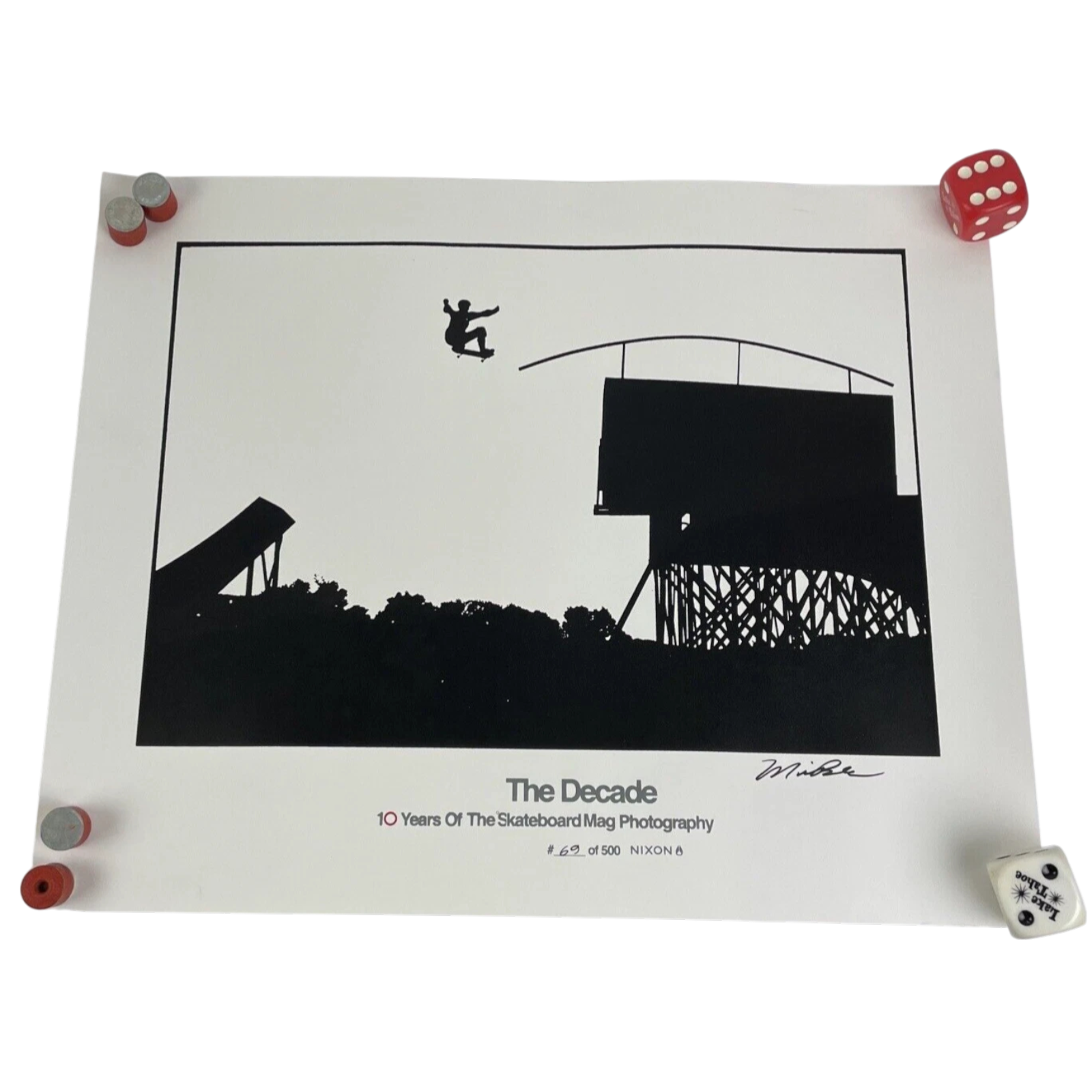 The Skateboard Mag 10th Annaversary Danny Way Silk Screened Poster #69 of 500