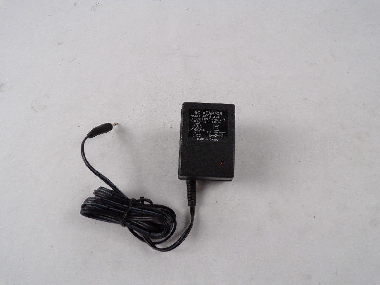 Genuine AC Adaptor RGD35-08003 Output 8 V 200mA Power Supply Adapter A55