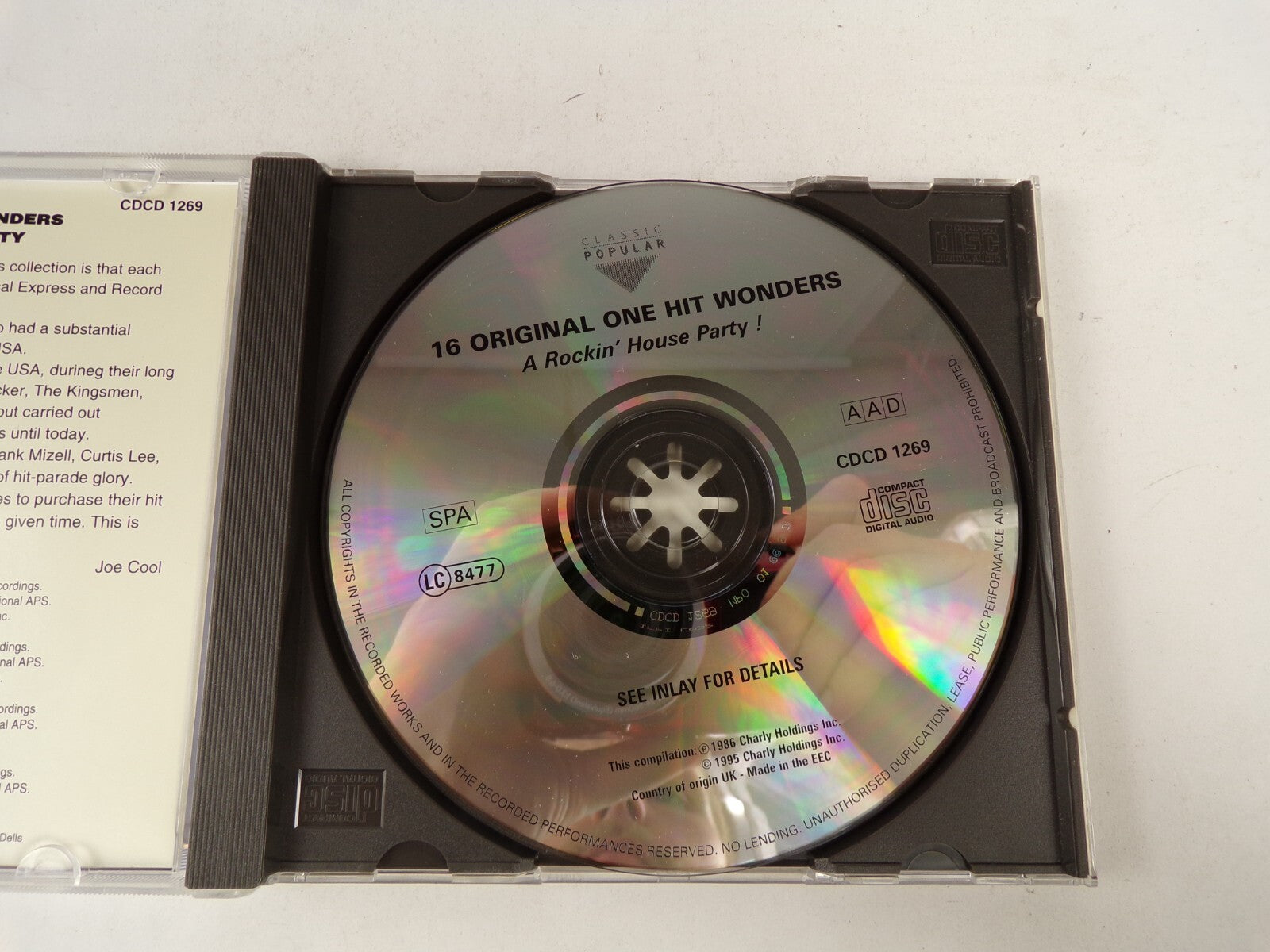 16 Original One-Hit Wonders A Rockin' House Party! Raunchy Louie, Louie CD#45