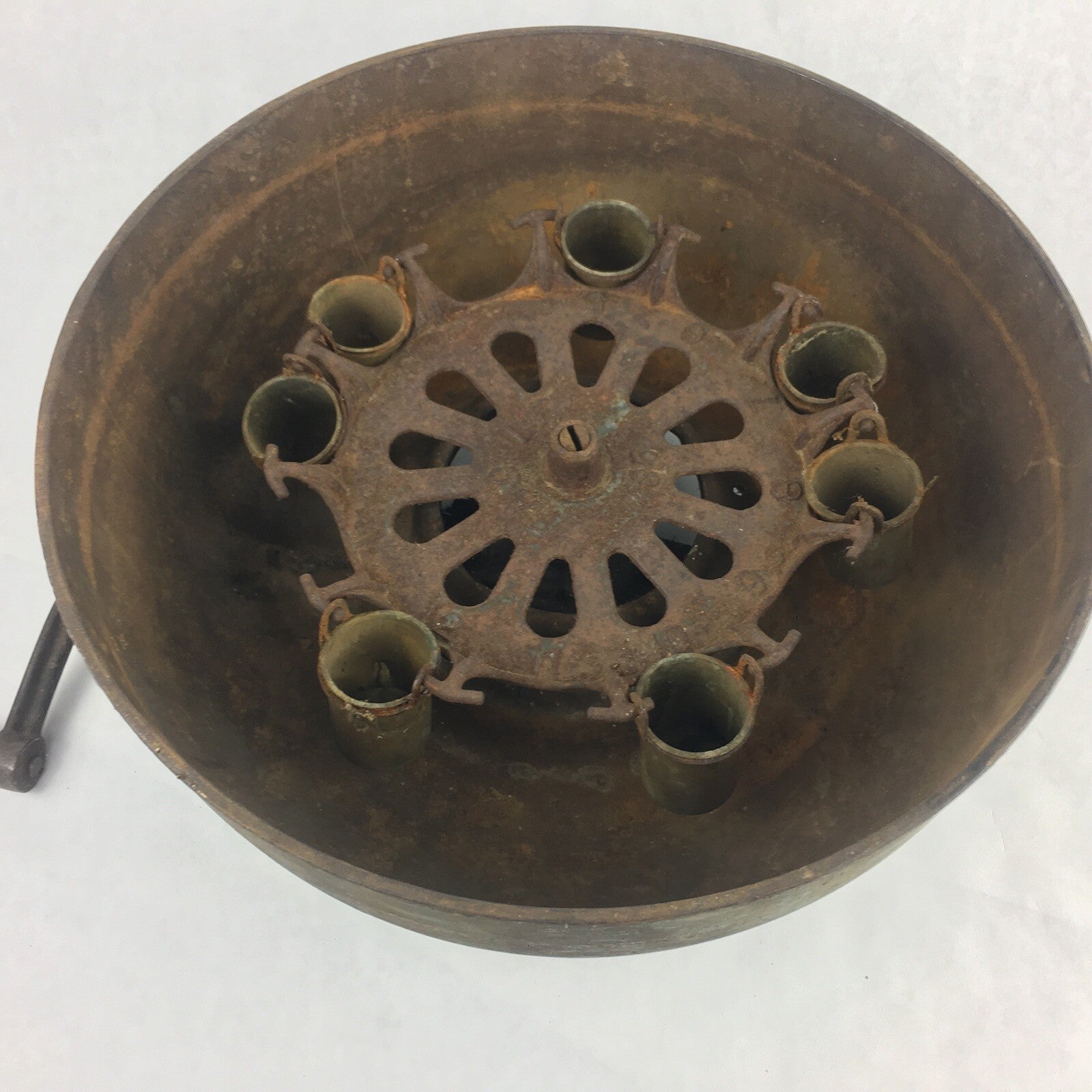 Antique D. H. Burrel Babcock Facile Milk & Cream Tester Cast Iron Centrifuge