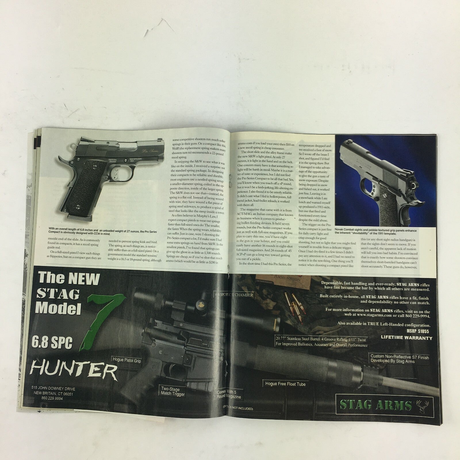 April 2009 Guns & Ammo Magazine S&W Compact 1911 .45 Bira Blowout! .577-.450