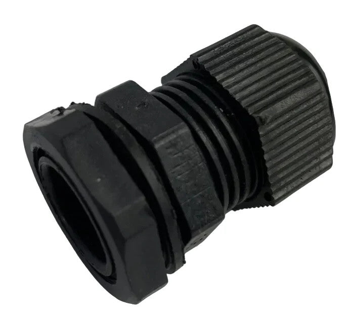 90 Pcs PG11 Black Nylon Waterproof Cable Gland 5-10mm Dia. w Lock-Nut & Gasket