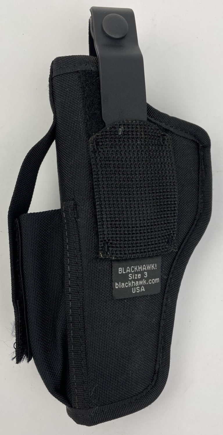 OEM BLACKHAWK Multi-use Ambidextrous Nylon Holster with Magazine Pouch Size 3