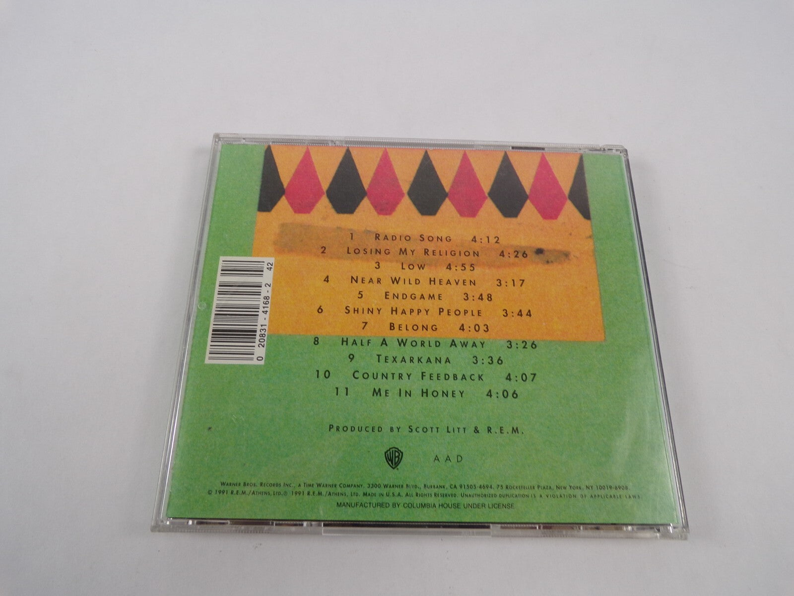 R.E.M Out Of Time Radio Song Low Belong Half A World Away Texarkana CD#47