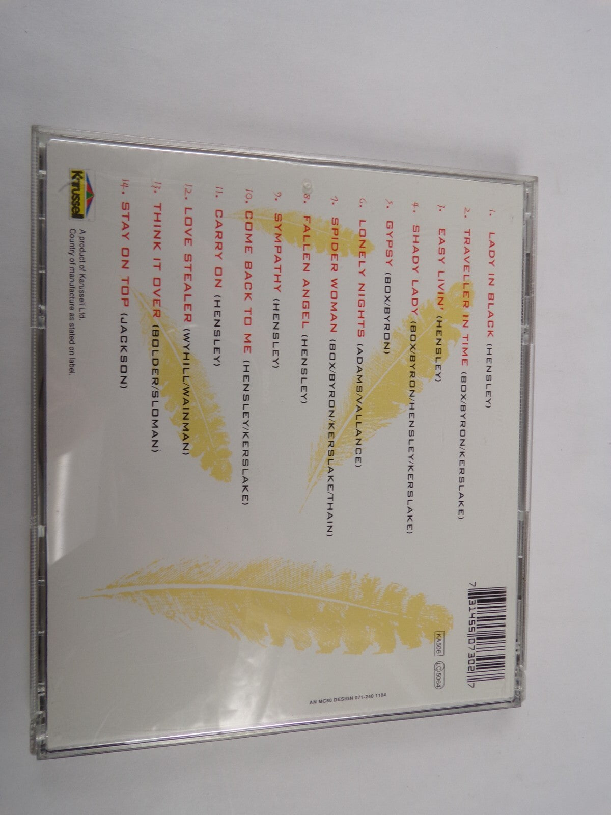 Uriah Heep Lady In Black Easy Livin' Shady Lady Gypsy Fallen Angel CD#58
