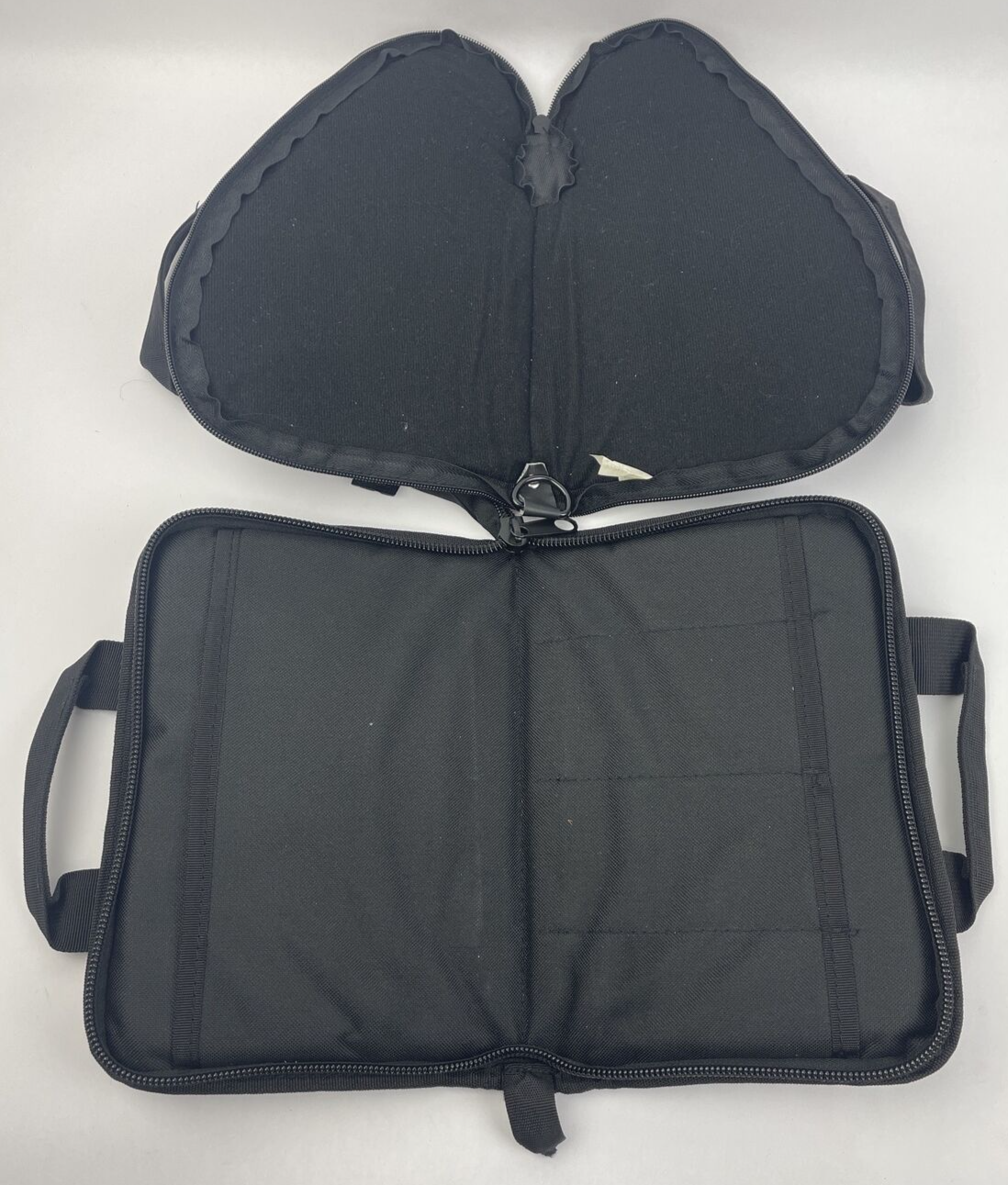 Lot of 2 x SCIPIO Tactical Rugged Double Padded Pistol Gun Ammo Case - Black