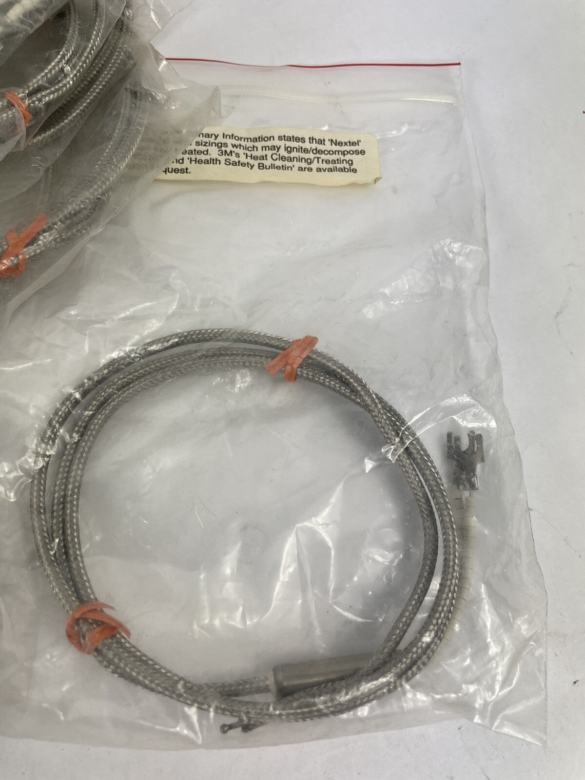 Lot of 8: Omega Over braided Ceramic Fiber Insulated Thermocouples