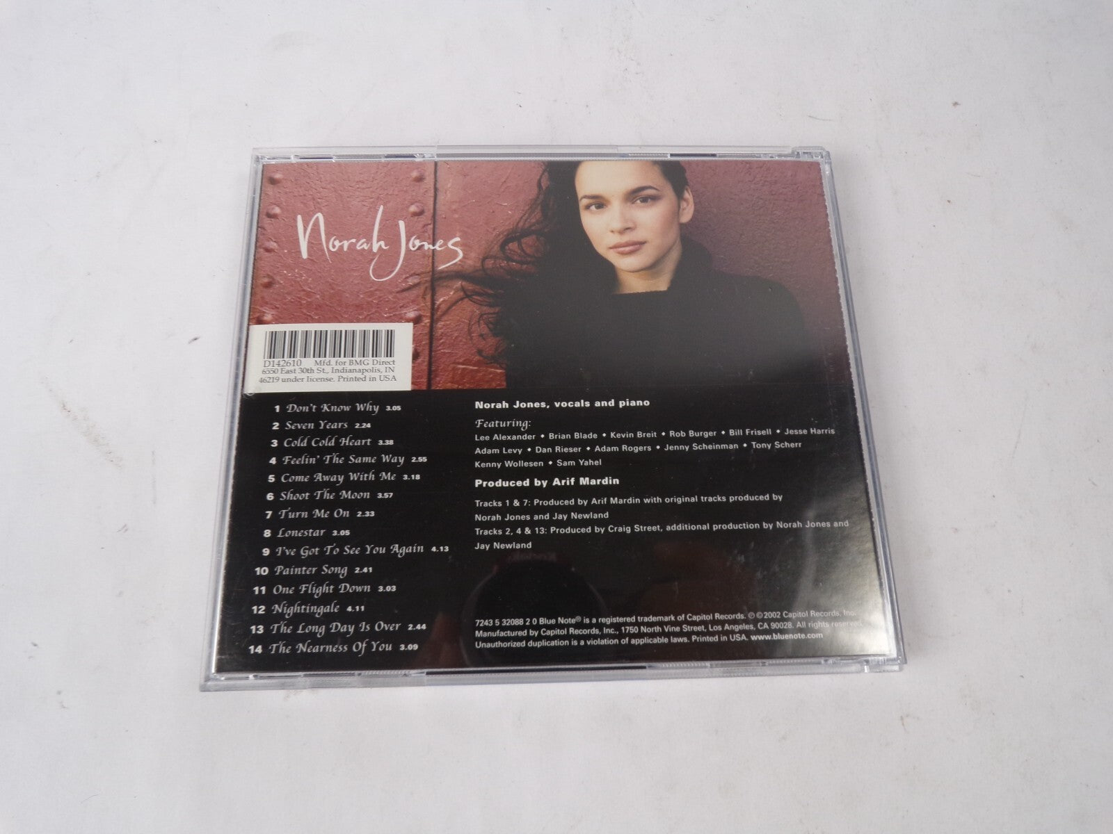 Norah Jones Come Away With Me Don't Know Why Seven Years Cold Cold Heart CD#41