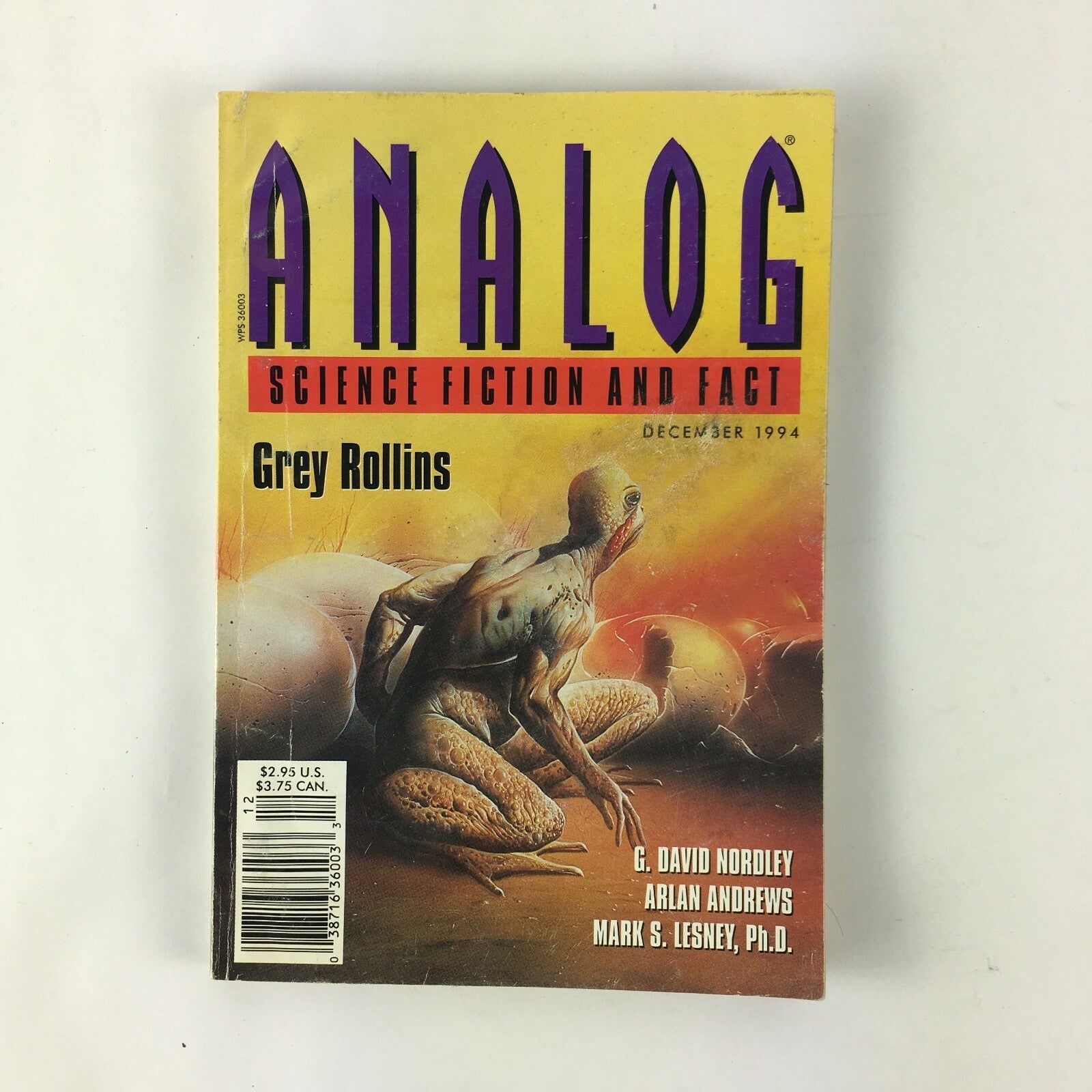 December 1994 Analog ScienceFiction Fact Magazine Grey Rollins G.David Nordley