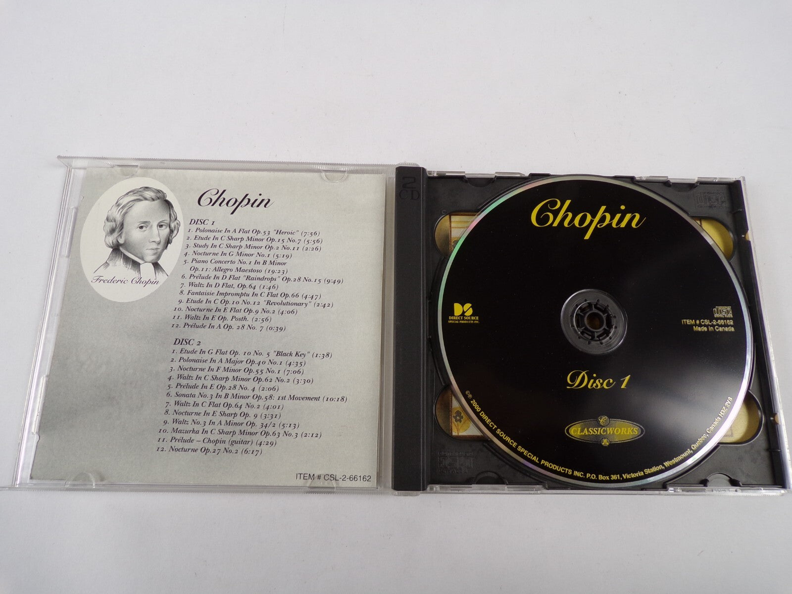 Classicworks Chopin Polonaise In A Flat Op Study In C Sharp Minor Op CD#21