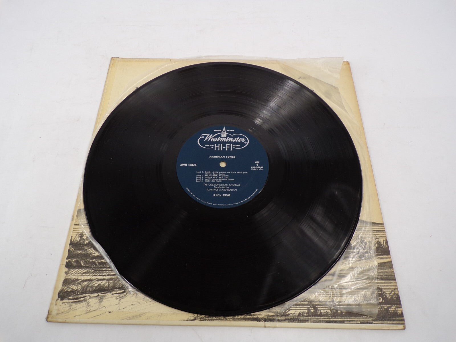 Armenian Songs The Cosmopolitan Chorale Florence Mardirosian Vinyl Record