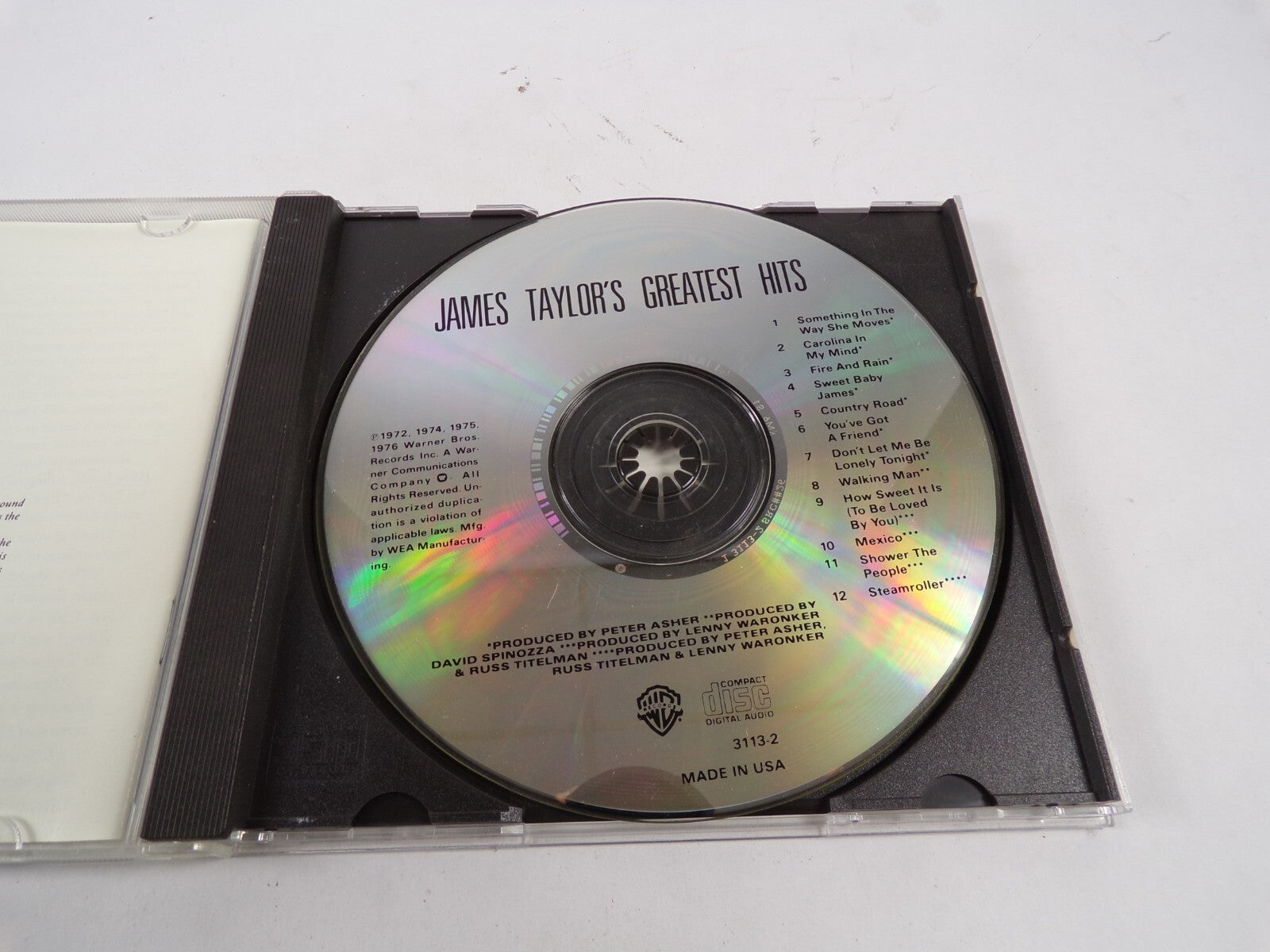 James Taylor Something in the Way She Moves Carolina In My Mind Mexico CD#51