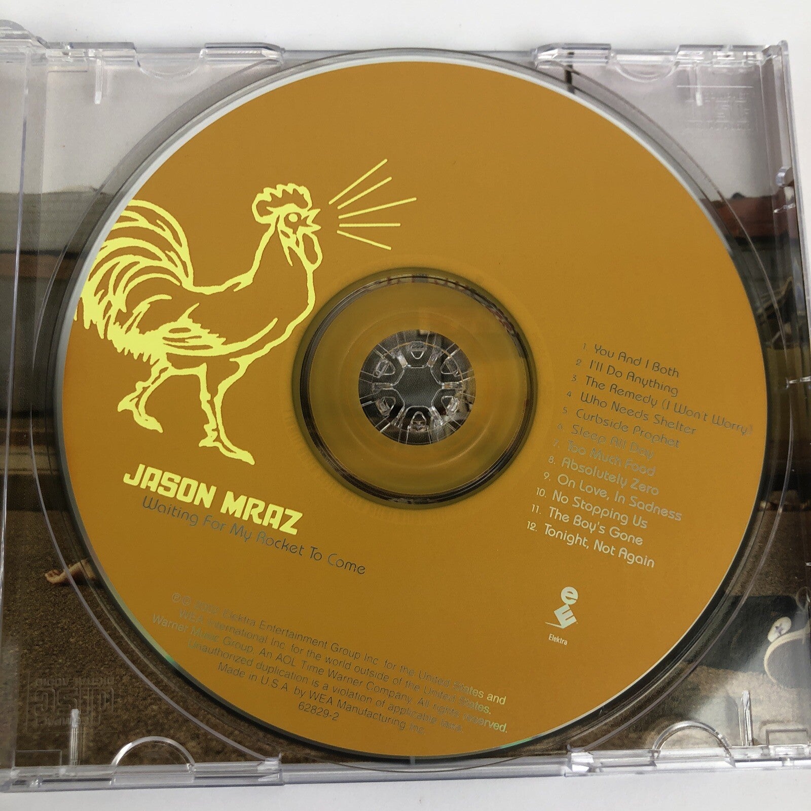 JASON MRAZ " Waiting For My Rocket To Come " Digital Audio CD 12 Tracks #56