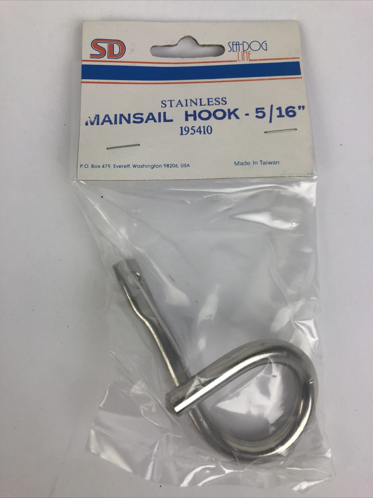 Sea Dog SEA-DOG LINE 5/16" STAINLESS STEEL MAIN SAIL HOOK 195410 MARINE BOAT