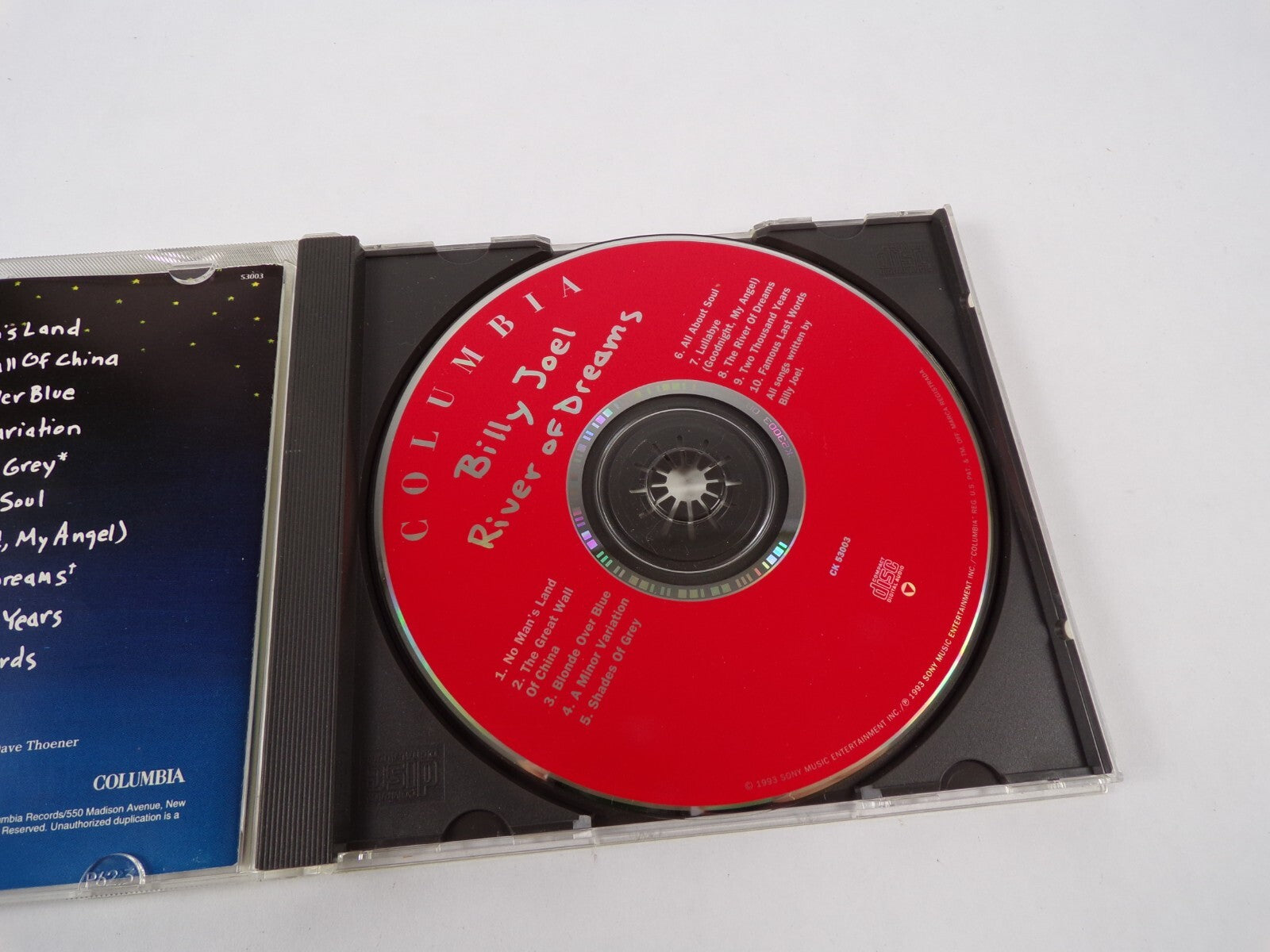 Billy Joel River Of Dreams No Mansland The Gret Wall Of China Blonde Over CD#12