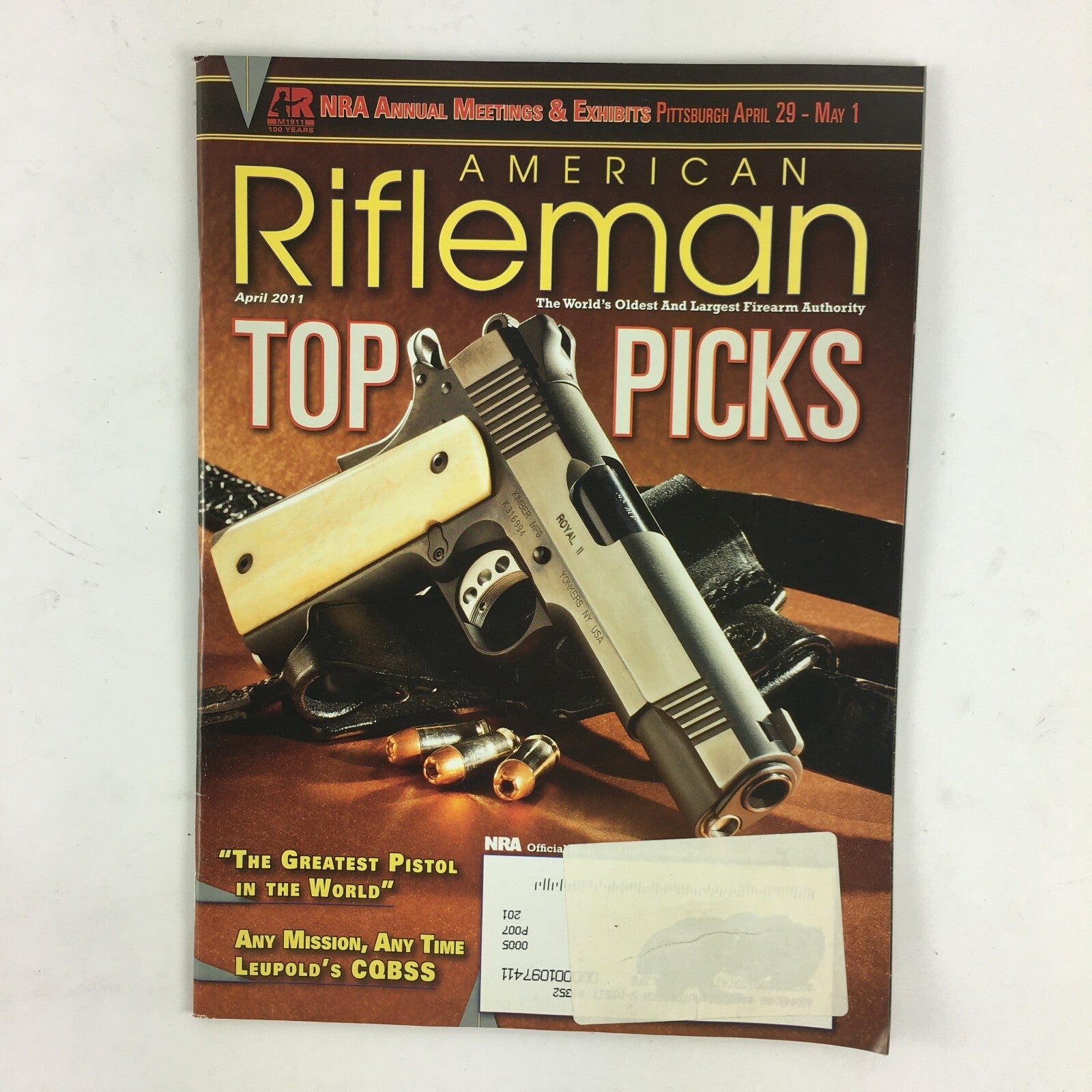 April 2011 American Rifleman Magazine Top Picks The Greatest Pistol in the World