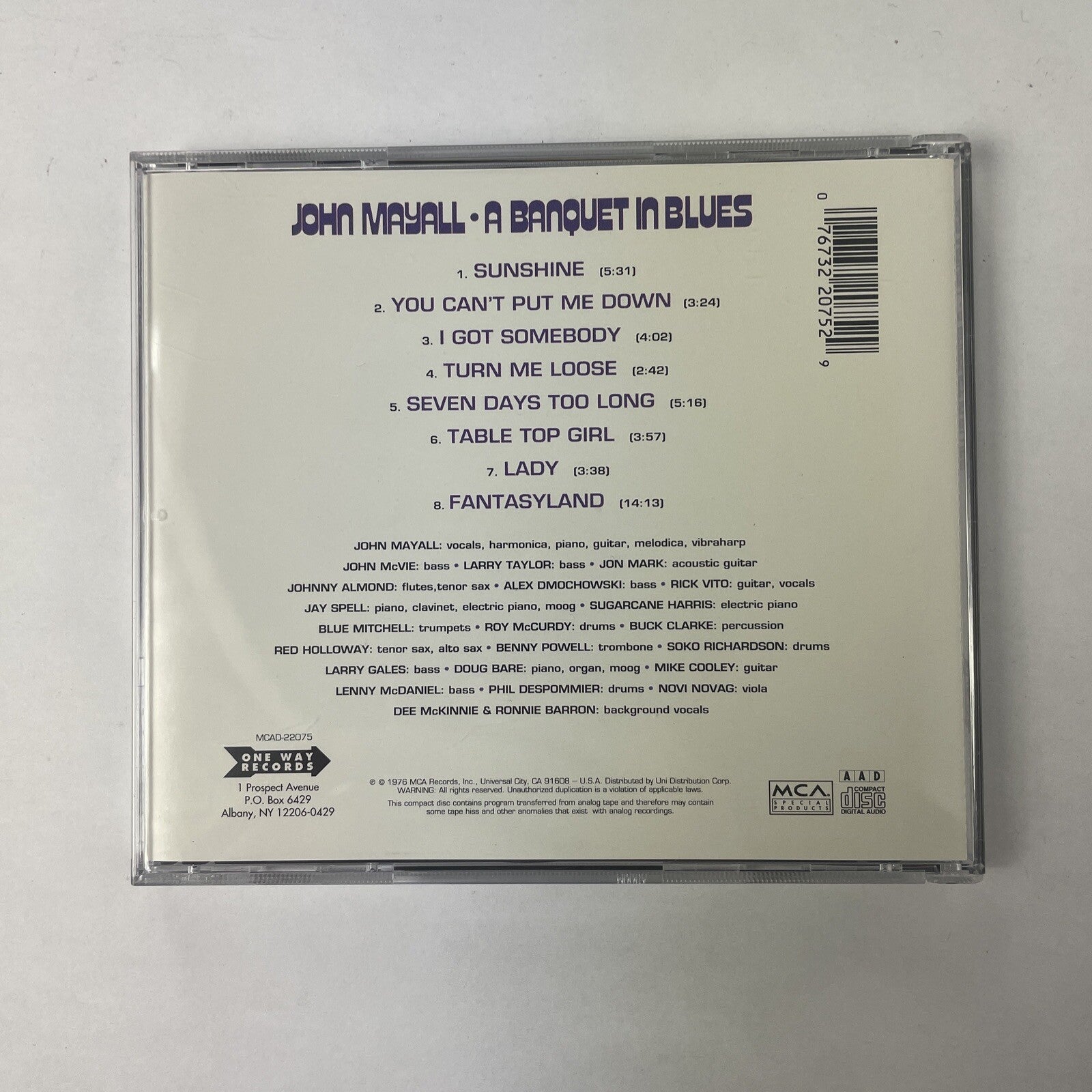 John Mayall - A Banquet in Blues (CD, Feb-1993, One Way Records) #29