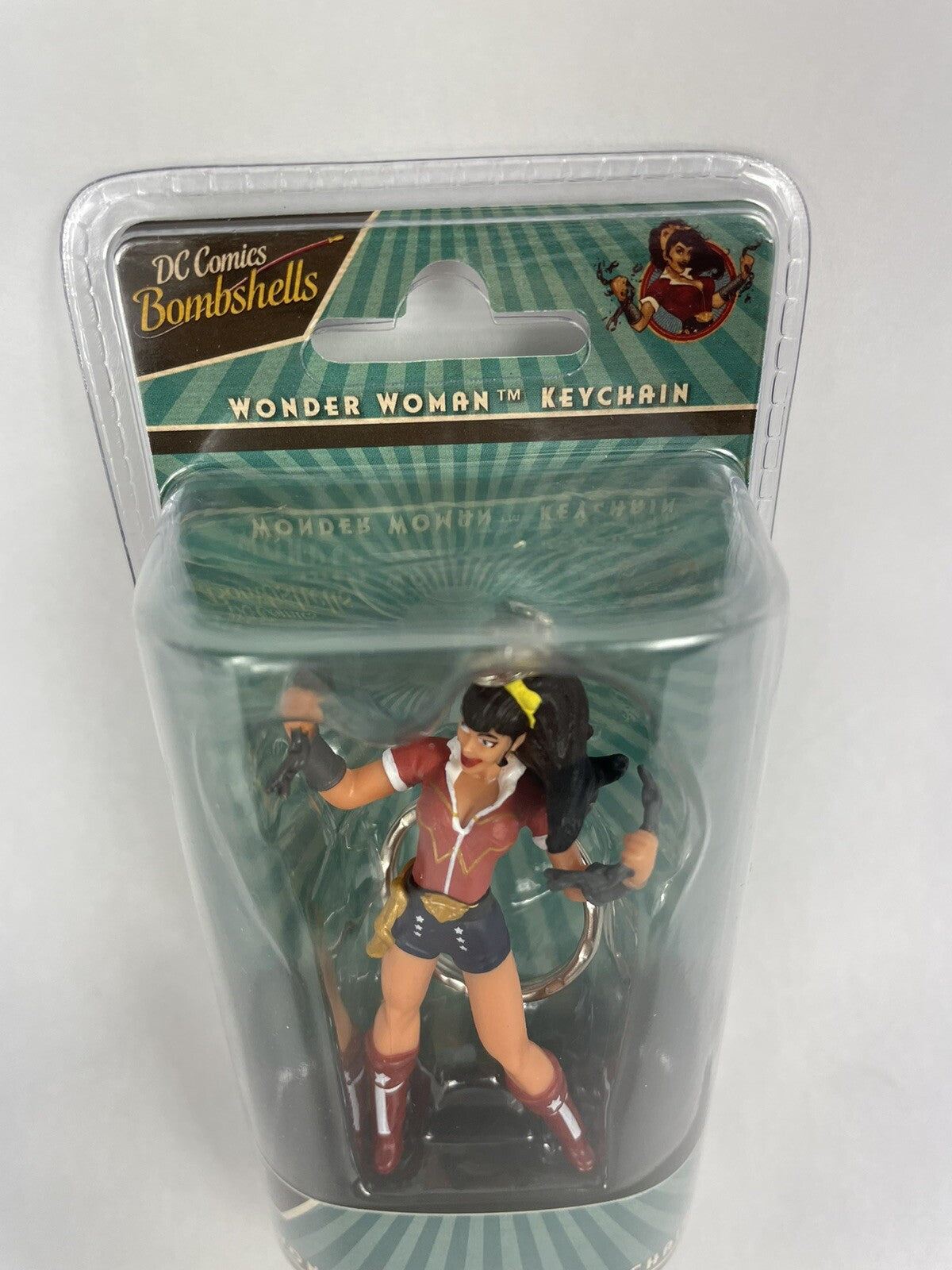 DC Comics Bombshells Wonder Woman Keychain Collector Series Elephant Gun 3" NEW