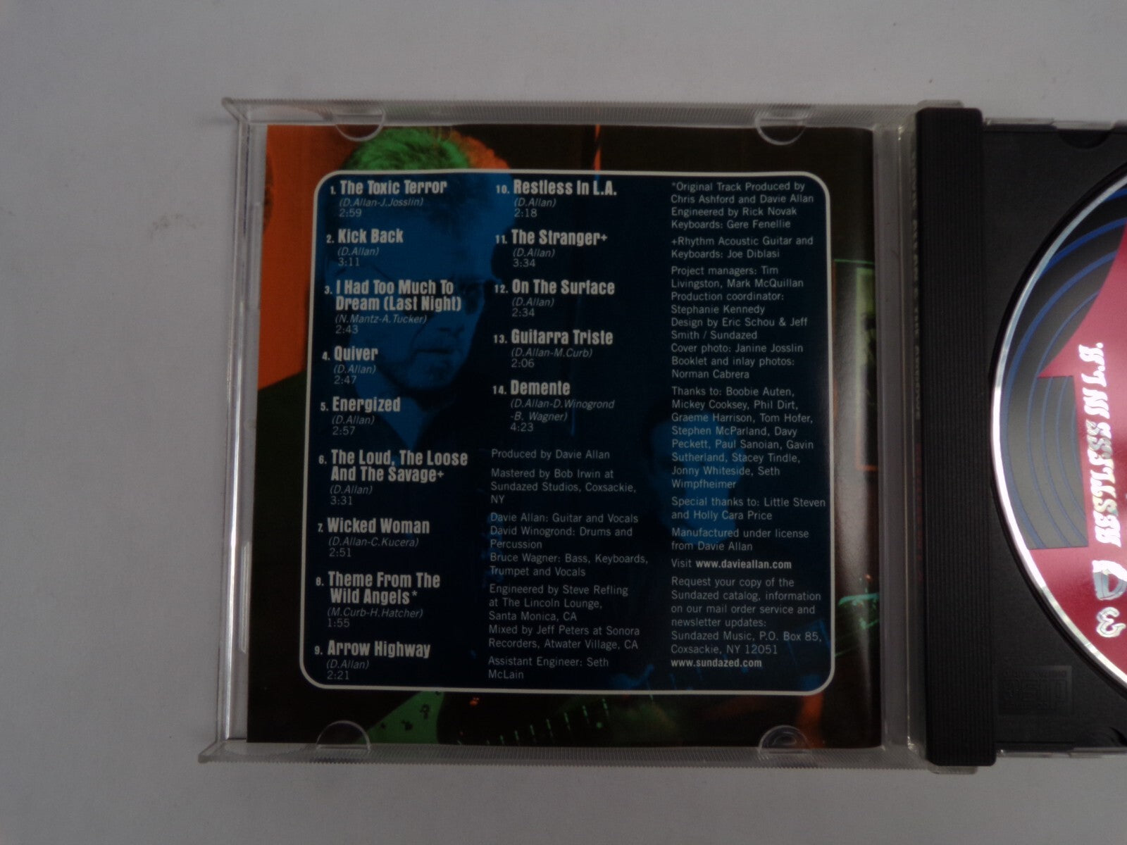 Davie Allan & The Arrows Restless In LA The Toxic Terror Quiver Energized CD#41