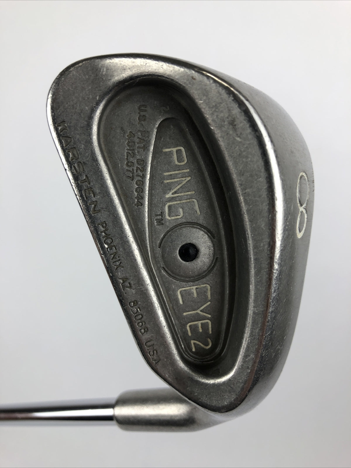 RH Ping Eye 2 Black Dot Single 8 Iron Stiff ZZ Lite Shaft w Chamois Jumbo Grip