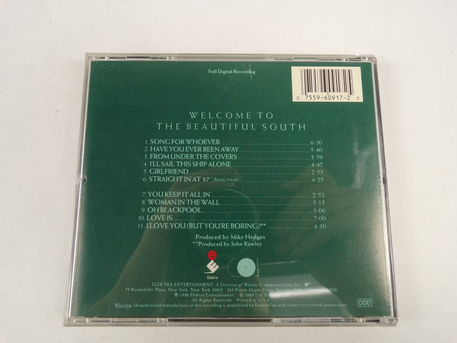 Welcome To THe Beautiful South Song For Whoever Girlfriend Love Is CD#46