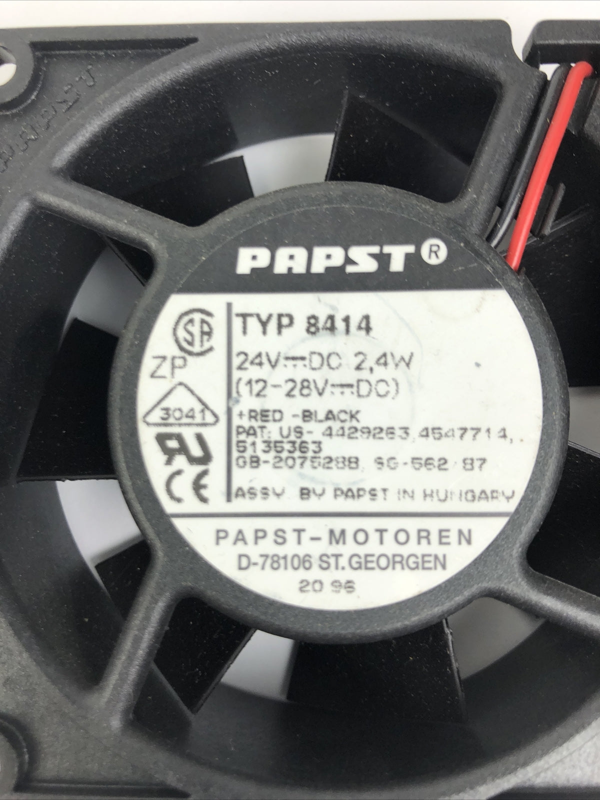 Papst Motoren TYP 8414 Fan TYP8414 24V DC Brand NEW - LOOK