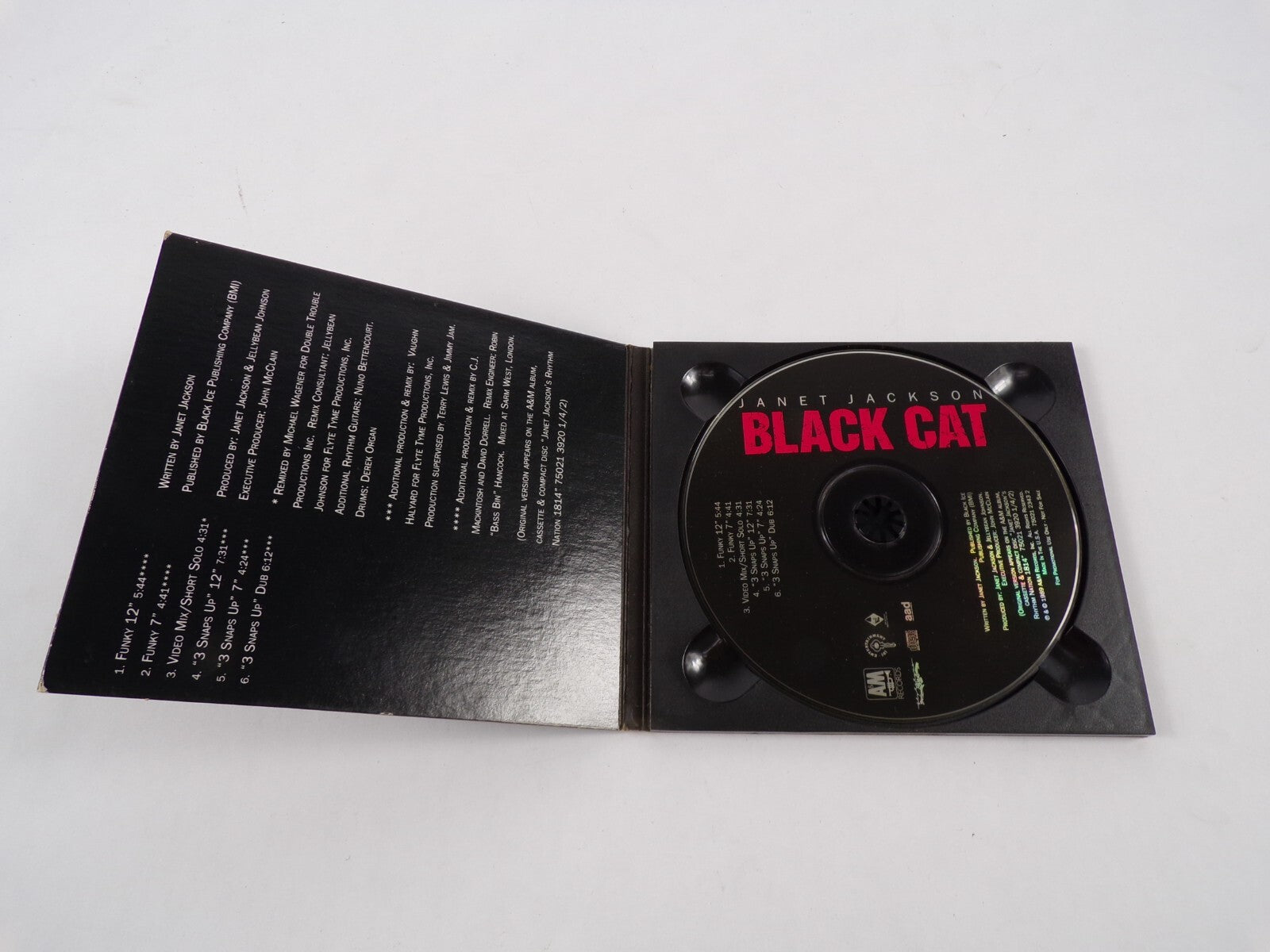 Janet Jackson Black Cat Funkt 12'' Funky 7'' Video Mix Short Solo 3 Snaps CD#45