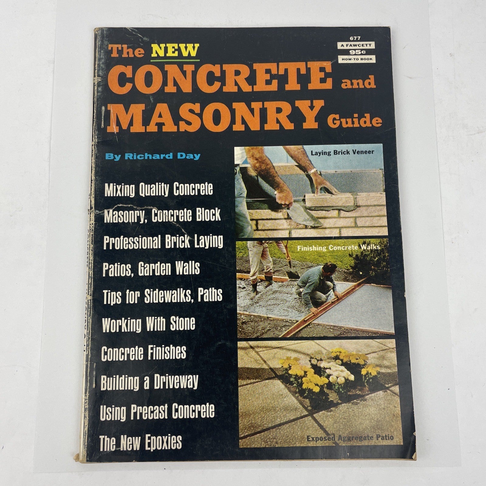 Vintage 1966 Fawcett " The New Concrete and Masonry Guide " by Richard Day