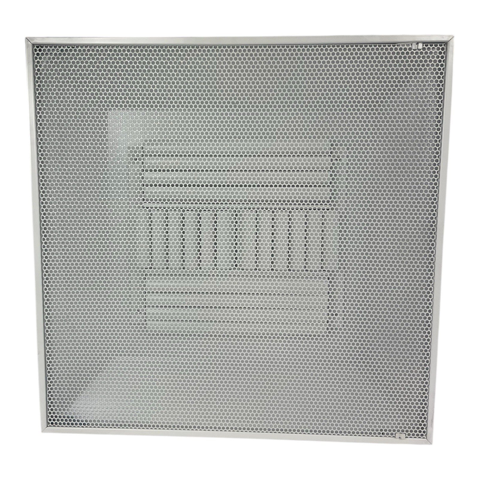 TRUaire 1400CB12 Perforated White Drop Ceiling T-Bar Metal Diffuser 24"x24"- 12"