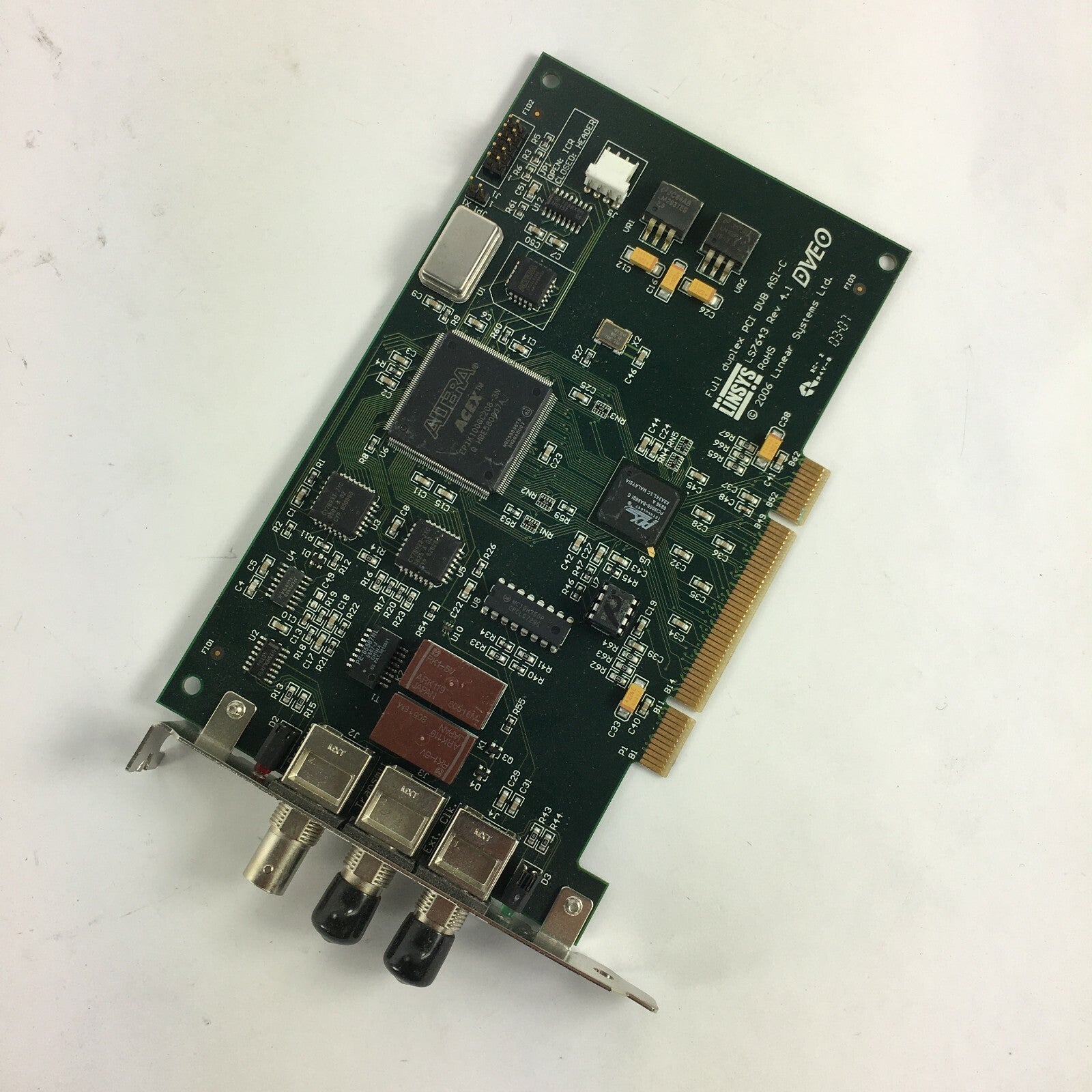 Genuine DVEO DVB Master II FD-R Model No:102 LS7643 PCI Card for Desktop PC