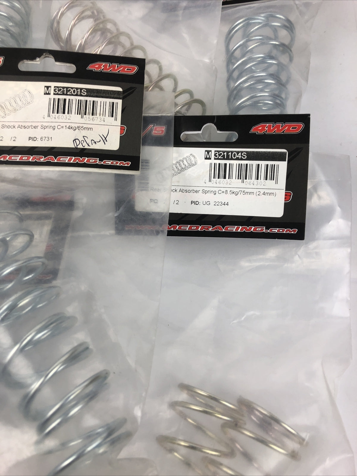 1/5 RC MCD Racing Shock Spring Lot of 9 Assorted Sizes Front and Back -LOOK