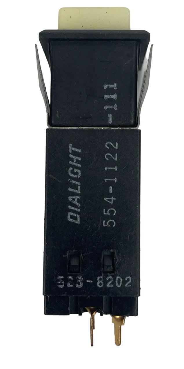 Dialight 554-112-111 SPDT pushbutton switch 5A 125V USA