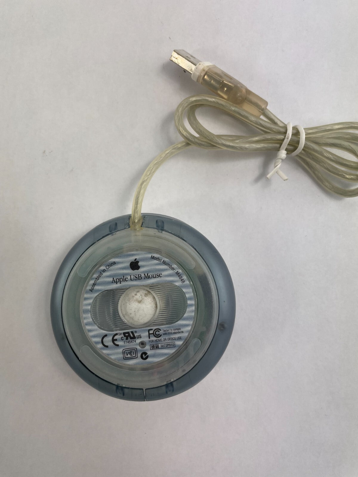 Vintage Apple USB Mouse Model Number M4848 For Home or Office Use