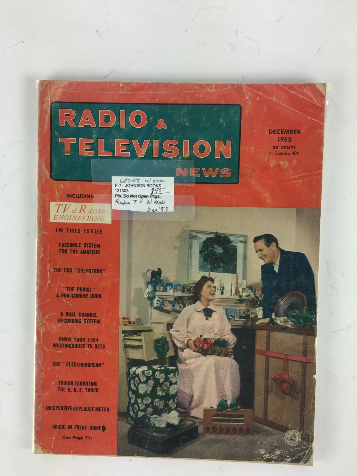 December 1953 Radio Television News Magazine Electronogan The Purist UHF Tuner