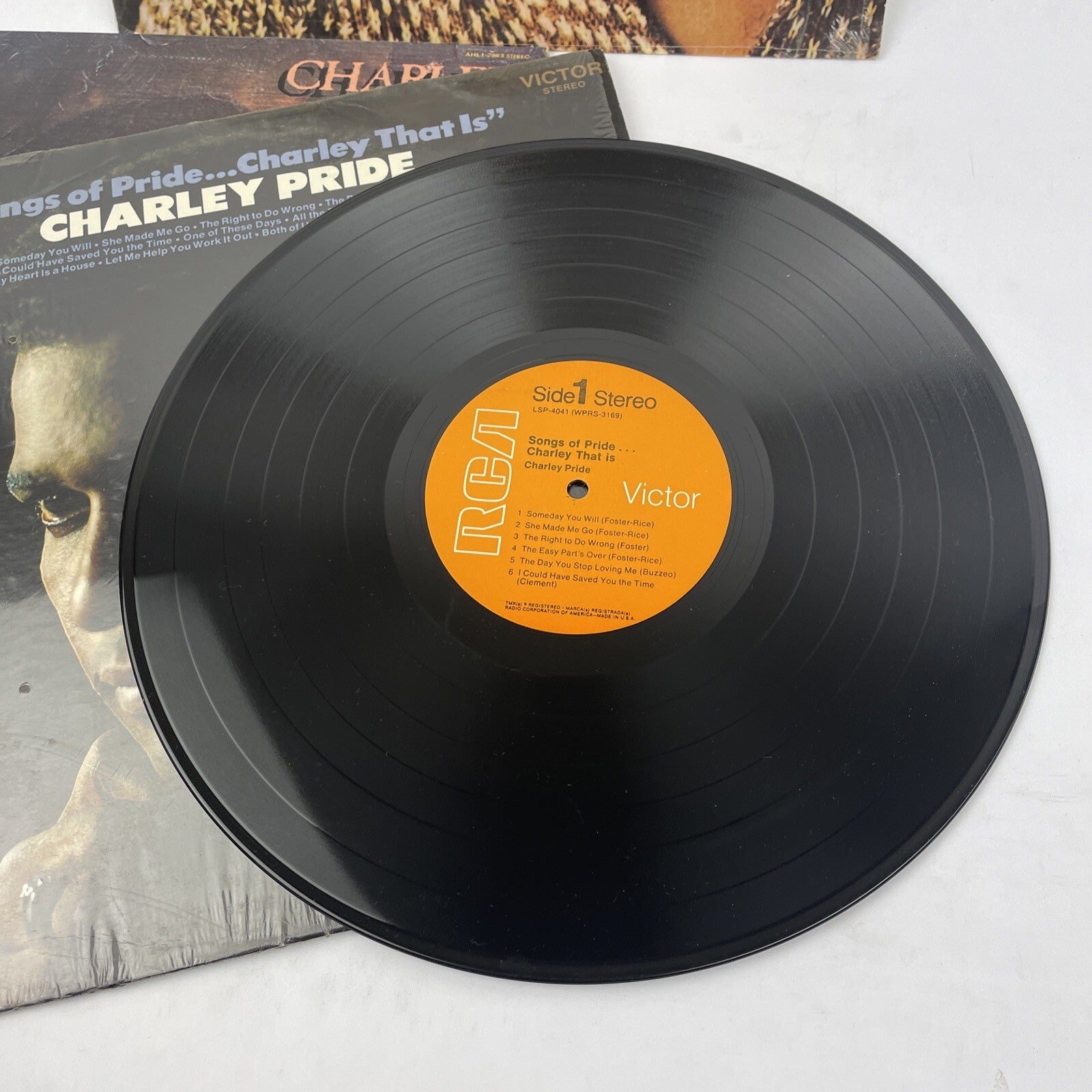 3 x CHARLIE PRIDE LP Record Lot Amazing Pride, Burgers and Fries, Songs of Pride
