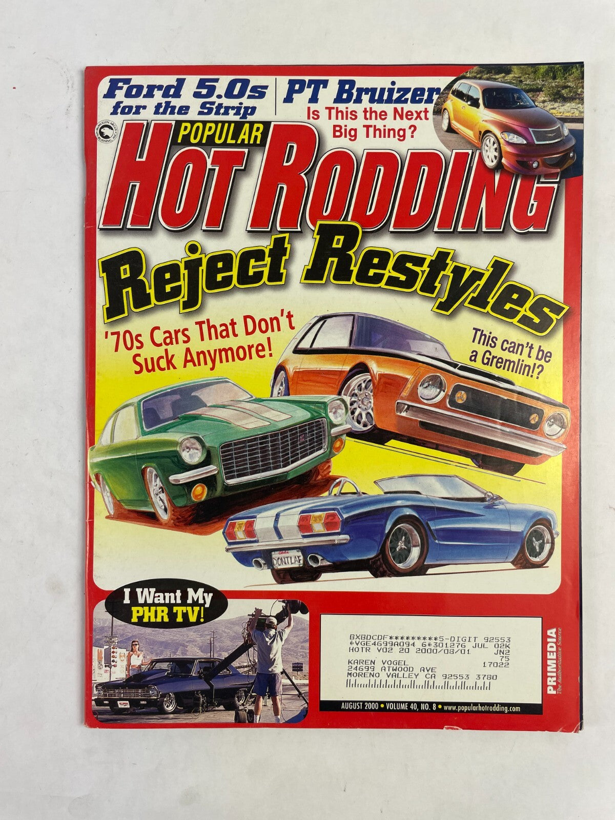 August 2000 Hot Rodding Magazine Reject Restyles 70s Cars That Dont Suck Anymore