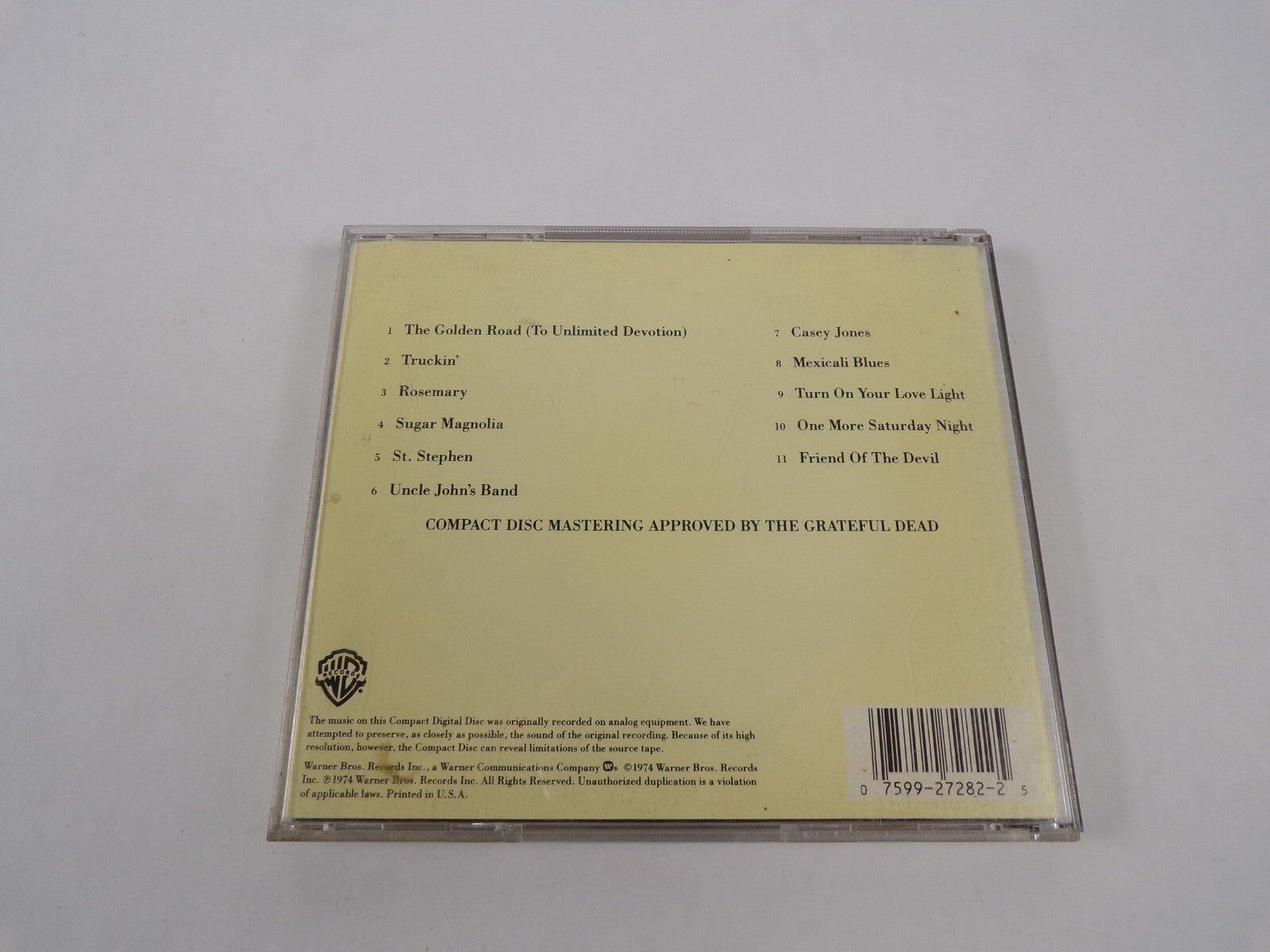 Grateful Dead The Best Of Skeletons From The Closet The Golden Road TruckinCD#12
